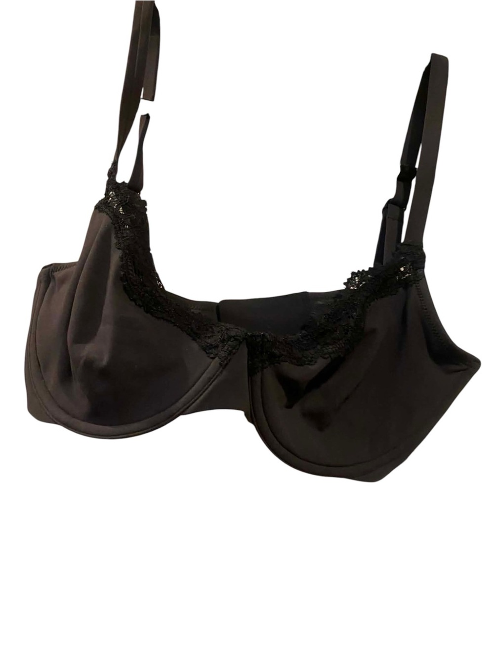 NWT Skims Fits Everybody Lace Unlined Demi Bra ONYX Size 34DD